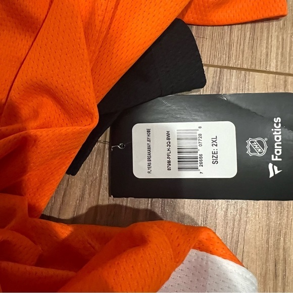 NWT Men's Philadelphia Flyers Ivan Provorov Branded Home Breakaway Jersey - Picture 3 of 8